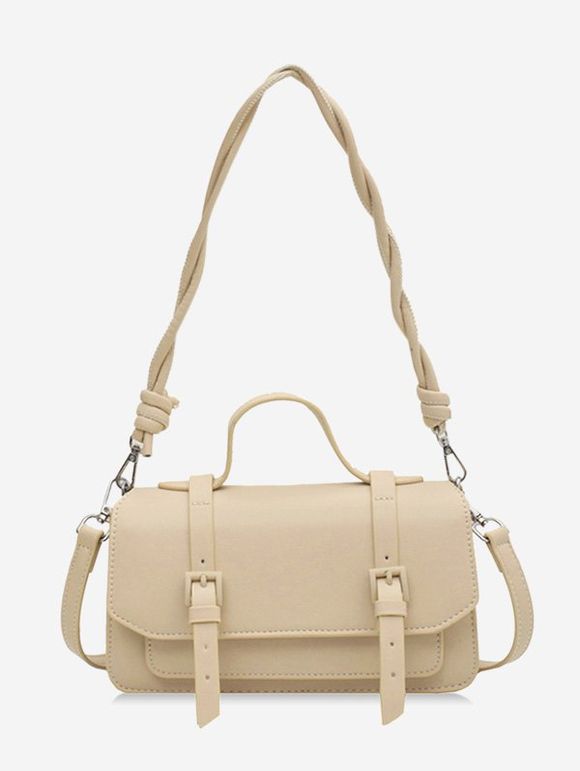 Sac à Bandoulière Rétro Tordu à Bretelle - Kaki 