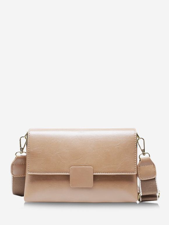 Sac à Bandoulière Rectangle à Bretelle Large - Kaki 