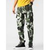Pantalon Cargo à Imprimé Camouflage - Vert Camouflage L
