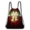 Sac Plissé Numérique Cloche de Noël et Nœud Papillon Imprimés - multicolor 