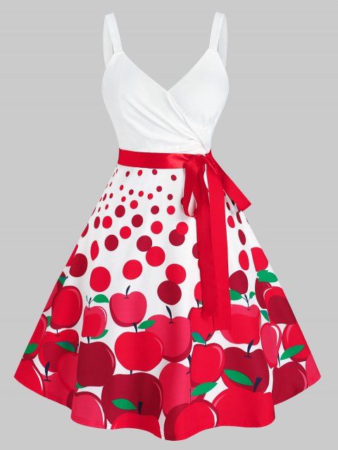 robe vintage cerise