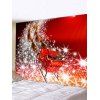 Tapisserie Art Décoration Murale Pendante de Noël à Imprimé Cerf et Traîneau - multicolor W91 X L71 INCH