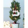 Décoration à Suspendre au Sapin de Noël en Bois DIY Motif Père Noël - multicolor THREE