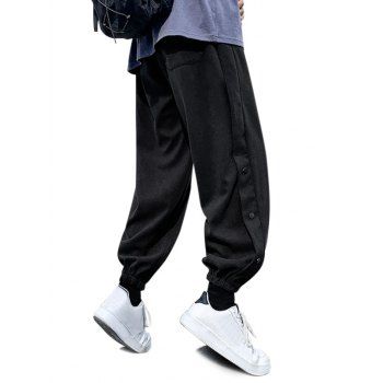 

Letter Print Jogger Sweatpants, Black