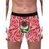 3D Print Puppy Dog Christmas Boxer Briefs - RED M