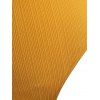 Maillot de Bain Côtelé Texturé à Lacets à Volants Une-Pièce - Deep Yellow S