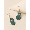 Boucles d'Oreilles Pendantes en Forme de Cerf de Noël - d'or 