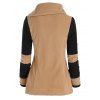 Veste Bicolore en Laine - Bois XL