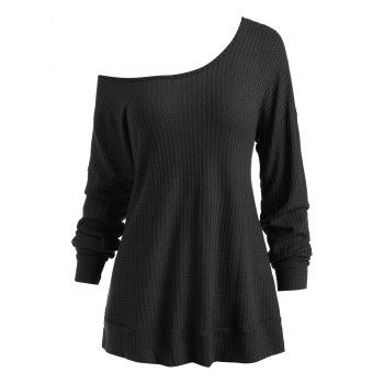Image of Hooded Drop Shoulder Tunic Knitwear