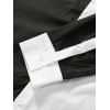 Chemise Contrastée Boutonnée Zip Détaillé - Blanc S