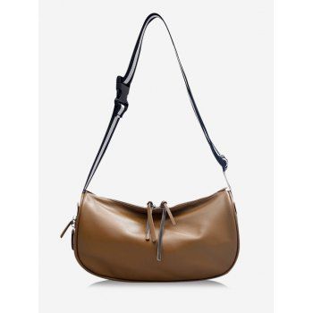 

Striped Wide Strap Shoulder Bag, Brown