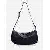 Sac à Bandoulière Large Rayé - Noir 