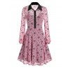 Ensemble de Robe Flocon de Neige et Robe à Bretelle - Rose Rosé XL