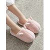 Chaussures Pantoufles Plates en Fausse Fourrure D'Oreille D'Animal - Rose EU 41