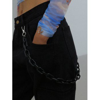 

Colored Hip Hop Trousers Chain, Black