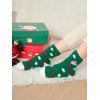 Chaussettes Fourrées Père Noël Imprimé à Pois - multicolor A 