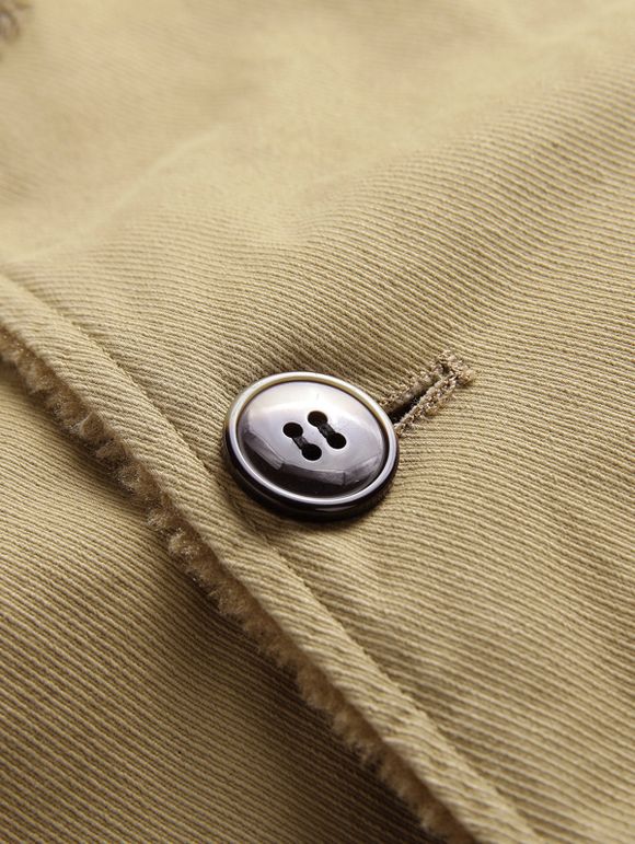 Veste Boutonnée en Laine - Jaune clair S