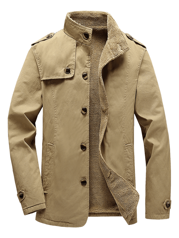 Veste Boutonnée en Laine - Jaune clair S