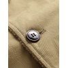 Button Up Fleece Jacket - LIGHT YELLOW L