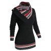 Pull Jointif Géométrique - Noir 2XL