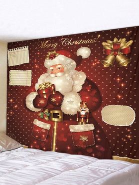 Santa Claus Christmas Print Wall Tapestry