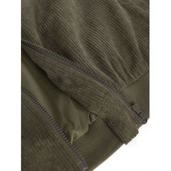 Ribbed Elbow Patch Corduroy Jacket