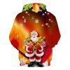 Christmas Santa Claus Front Pocket Hoodie - multicolor M