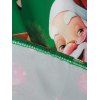 Christmas Santa Claus Snowflake Elk Lace Yoke Dress - DEEP GREEN S