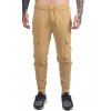 Pantalon de Sport Fuselé Plissé à Cordon - Kaki 2XL