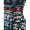 Robe à Imprimé Renne de Noël à Capuche à Lacets - multicolor XL