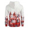 Christmas Snowflake Plaid Print Pullover Hoodie - WHITE 3XL