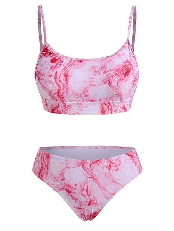 Maillot de Bain Bikini Teinté à Bretelle - Rose clair S