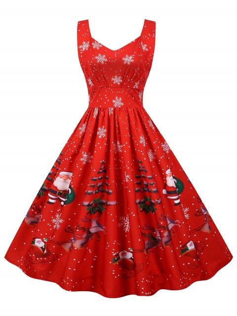 Robe Rouge De Noel La Meilleure Vente En Ligne Dresslily France