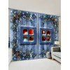 Rideaux de Fenêtre de Noël à Imprimé 3D 2 Pièces - multicolor W33.5 X L79 INCH X 2PCS
