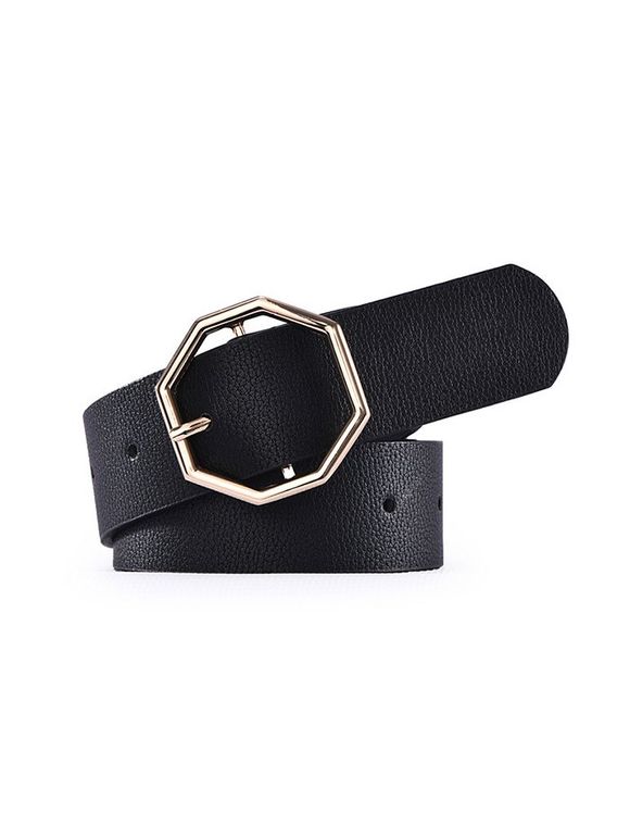 Ceinture Bouclée Losange - Noir 