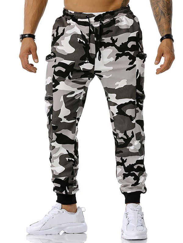 cargo pants with zipper pockets