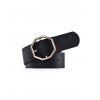 Ceinture Bouclée Losange - Noir 