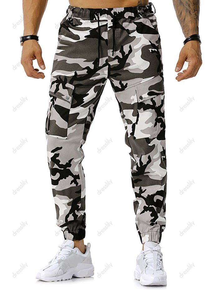 camo jogger cargo pants