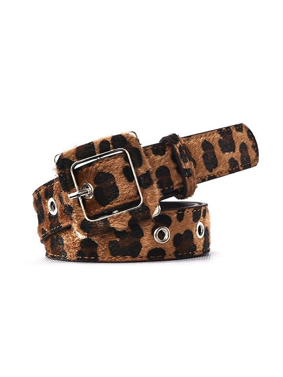 Ceinture Bouclée à Imprimé Léopard  - Léopard 