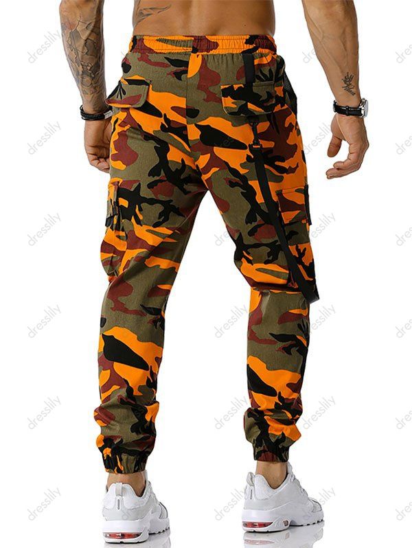 black strap cargo pants