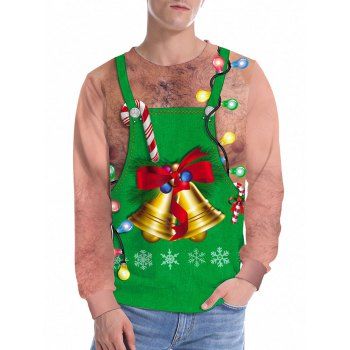 

Christmas Bell Apron 3D Print Sweatshirt, Clover green