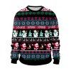 Christmas Allover Pattern Sweatshirt - BLACK M