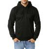 Sweat à Capuche Patch Détaillé Coude en Laine - Noir L
