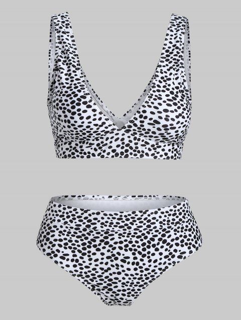 Dalmatian Print Padded Bikini Set