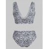 Dalmatian Print Padded Bikini Set - WHITE L