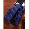 Winter Solid Casual Puffer Waistcoat - DEEP BLUE XS