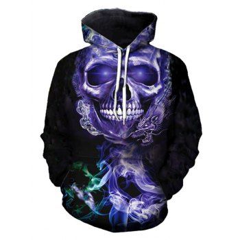

Skull Dragon 3D Print Drawstring Hoodie, Multicolor