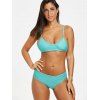 Bikini à Bretelles à Jambes Hautes - Bleu Ciel XL