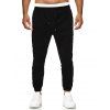 Pantalon Brodé Patch Bouteille à Pieds Etroits - Noir M