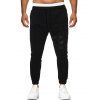 Pantalon de Sport Rayé à Cordon - Noir L